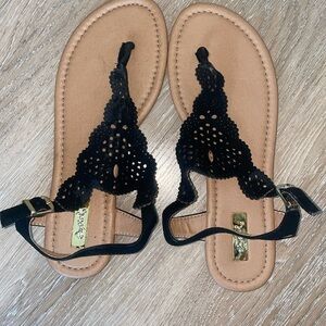 Black sandals
